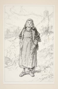 Milchfrau. Stadtkleidung. von Paul Gavarni
