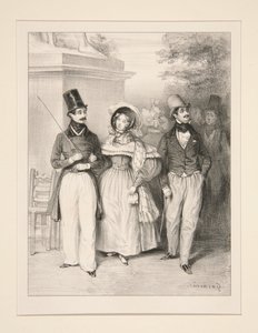 DER SPAZIERGANG. von Paul Gavarni