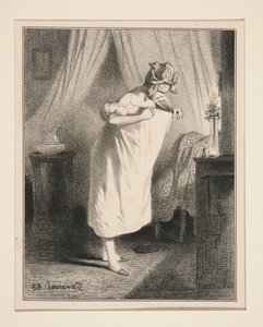 Die Suche nach dem Unbekannten. von Paul Gavarni