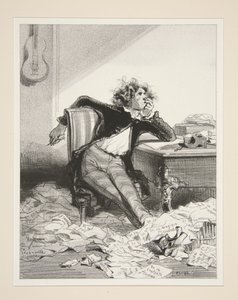 Der Autor der Worte. von Paul Gavarni