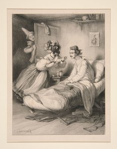 Die Intrige zu Hause von Paul Gavarni