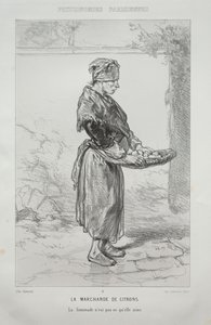 Die Zitronenhändlerin von Paul Gavarni