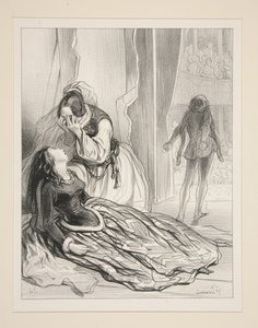 Die Prinzessin: Ach! Ich sterbe... von Paul Gavarni