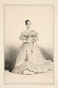 Die Prinzessin Helene, Herzogin von Orleans von Paul Gavarni