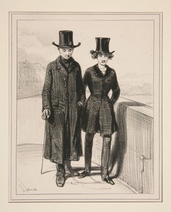 Die Seine ist ein Fluss (auf Latein Fluvius). In Paris wird sie von vielen Brücken überquert... von Paul Gavarni