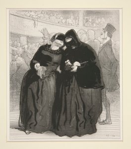 Das Dominospiel. 2. Doppel-sechs. von Paul Gavarni