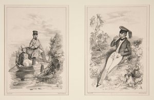 Der Robinson der Insel Bouchard von Paul Gavarni