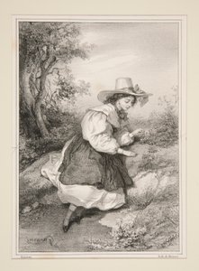 Die zwei Gänseblümchen. von Paul Gavarni