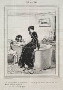 Les Lorettes, 1842 von Paul Gavarni