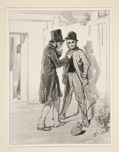 Die Wände haben Ohren. von Paul Gavarni