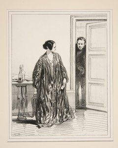 Les cigares de Clichy lui donnent la migraine a ce jeune homme... von Paul Gavarni