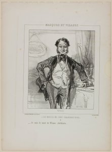 Die Ehemänner bringen mich immer zum Lachen: Ich bin der Ehemann von Madame Jolibiais von Paul Gavarni