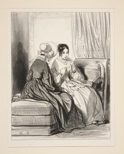 Der Mann, der die Geheimnisse einer Frau preisgibt, ist ein Bösewicht... von Paul Gavarni