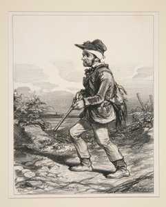 M. Gontard, (du clos-Gorju), Grosgrundbesitzer, wählbarer Wähler, auf der Jagd der L...