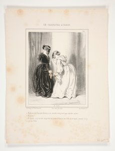 Madame, eine ehrbare Frau hat ihre Liebhaber (sic), und nimmt nicht die der anderen! von Paul Gavarni
