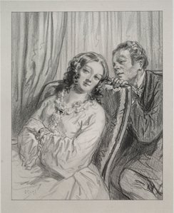 Masken und Gesichter: Hier und da: Madame Beauminet, Ihre Majestät... von Paul Gavarni
