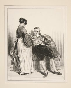 Danke, Colombe, Sie sind im Allgemeinen sehr angenehm... von Paul Gavarni