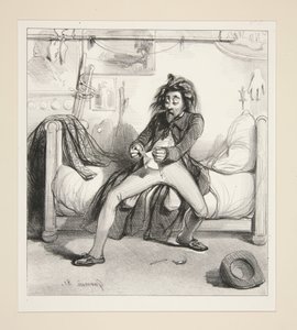 Mein Herr, obwohl ich unerfahren bin, bin ich es nicht gewohnt, den Narren zu spielen. Ich finde, dass das Rendezvous... von Paul Gavarni