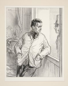 Monsieur de Montmorency? Bitte sehr ... Den haben wir hier nicht. von Paul Gavarni