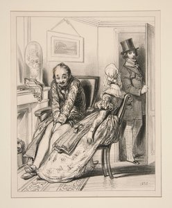 Herr Jules wird ganz Paris für die Besorgungen durchlaufen... von Paul Gavarni