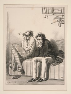 O die Liebe einer Frau! O unaussprechliches Ding!... von Paul Gavarni