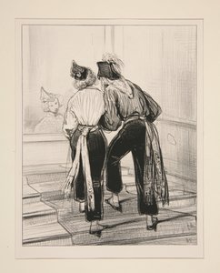 Wir werden seinen kleinen Cancan tanzen ... von Paul Gavarni