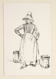 Wasserträgerin von Paul Gavarni
