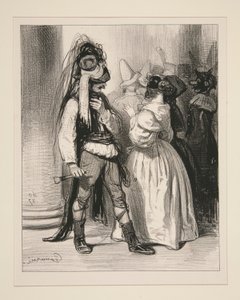 Arme Elvire, von den Fluten des Musard-Balls mitgerissen