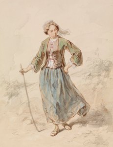 Bauernmädchen von Paul Gavarni