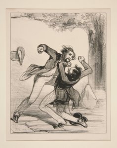 Tatsache, im Anschluss an ein Rechtsproblem. von Paul Gavarni