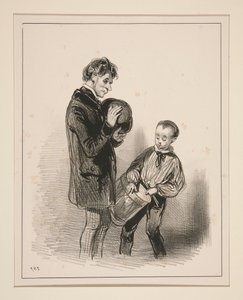 Wie dumm du bist, Toinon... von Paul Gavarni