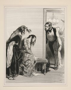 Was hat Phemie? - Nichts!...Herzschmerzen... von Paul Gavarni