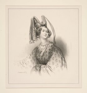 Sieneserin im Jahr 1300 von Paul Gavarni