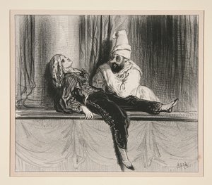 Ja! Ich mag Hummer, aber ich mag keinen Pierrot. von Paul Gavarni