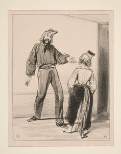 Sechs Zoll Beine und der Rücken ganz in Ordnung!... von Paul Gavarni