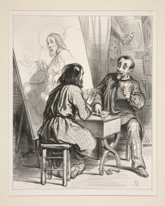 Heiliger Petrus, mein Freund, Sie sind erledigt! von Paul Gavarni