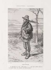 Pariser Physiognomie: Straßenkehrer von Paul Gavarni