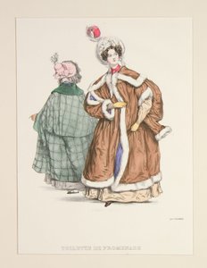 TOILETTE DE PROMENADE. Manteau boyard, ... von Paul Gavarni