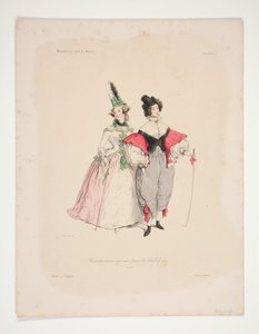 ORIGINELLE VERKLEIDUNGEN (sic) für die Bälle von 1834. Nr. 2 und 3. von Paul Gavarni