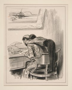 Ein Kleiner aus dem Internat, der sagte, du seist ein Abtrünniger... von Paul Gavarni