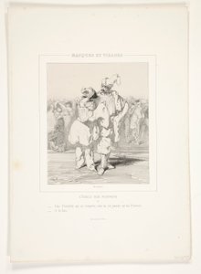 Eine Pierrette, die sich respektiert, siehst du, nicht von Paul Gavarni