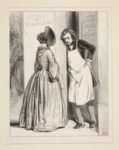 Seit acht Monaten, Auguste, versprichst du mir einen Mantel von Paul Gavarni