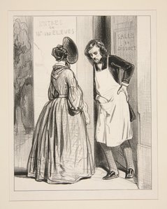 Seit acht Monaten, Auguste, versprechen Sie mir einen Umhang... von Paul Gavarni