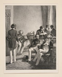 Malerische Reise um eine modische Frau von Paul Gavarni