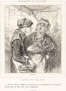 "Voyons! Mme Majeste..." von Paul Gavarni