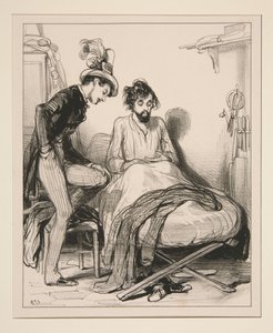 Voyons! dreißig und fünfzehn fünfundvierzig, (zehn) und zehn drei Bücher fünf... von Paul Gavarni