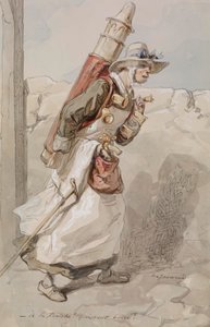 Schokoladenverkäuferin von Paul Gavarni
