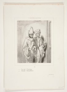 Bist du da? L von Paul Gavarni