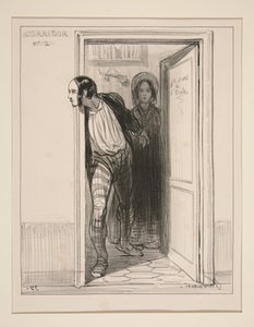 ...jetzt kannst du verschwinden!... von Paul Gavarni