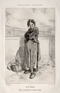 Auf dem Markt von Paul Gavarni